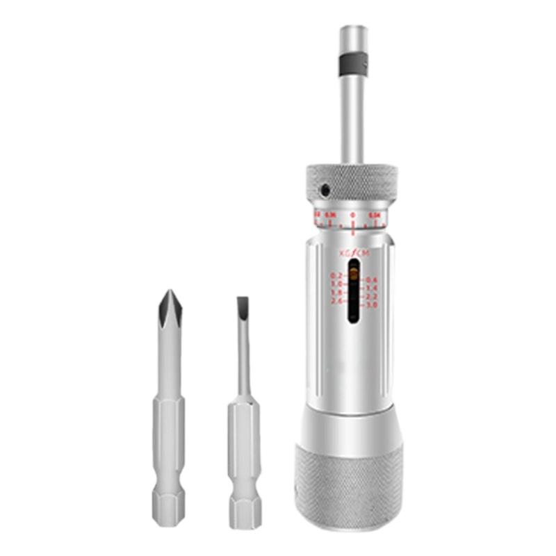 Adjustable Torques Screwdriver With Etched Scale Ergonomic Metal Handle For Accuracy Fastening In Electronics And Home Repair