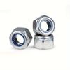 150pcs Stainless Steel Nylon Anti-Slip Self-Locking Nuts - M4/M5/M6 Hexagonal Screw Caps with Purple Coating for Construction & Maintenance Projects