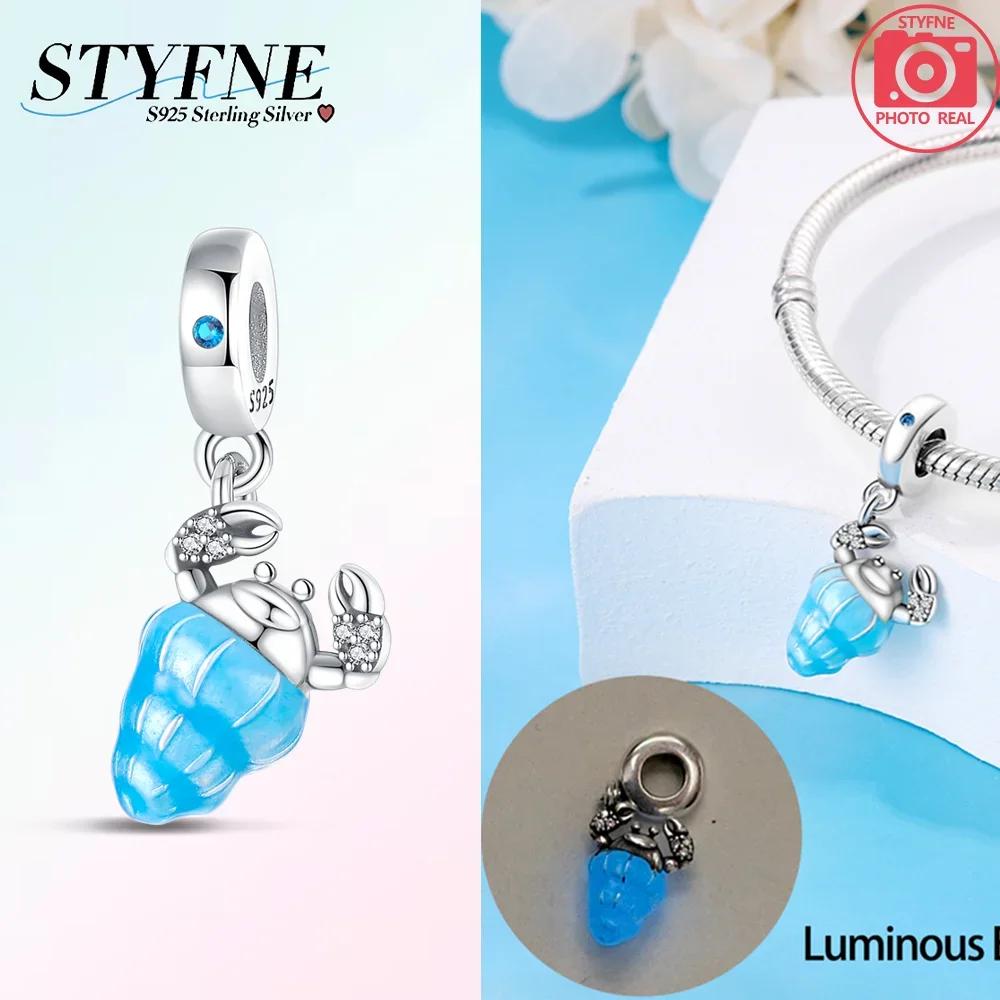 Charms Copper Firefly Ocean Star Octopus And Fish Glowing Changing Color Trendy Original Bracelets Diy Fine Jewelry Gifts