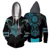 Tattoo 3D Printed Sweatshirt 3D Zipper Hooded Sweatshirt