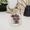 Crystal Candy Dish Tiny Hand-Cut Small Decorative Bowl H2.4 x W3.2 for Home Decor