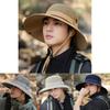 Outdoor Fisherman Hat Men Summer Large Brim Sun Protection Shade Travel Cap For Sun Outdoor Activities