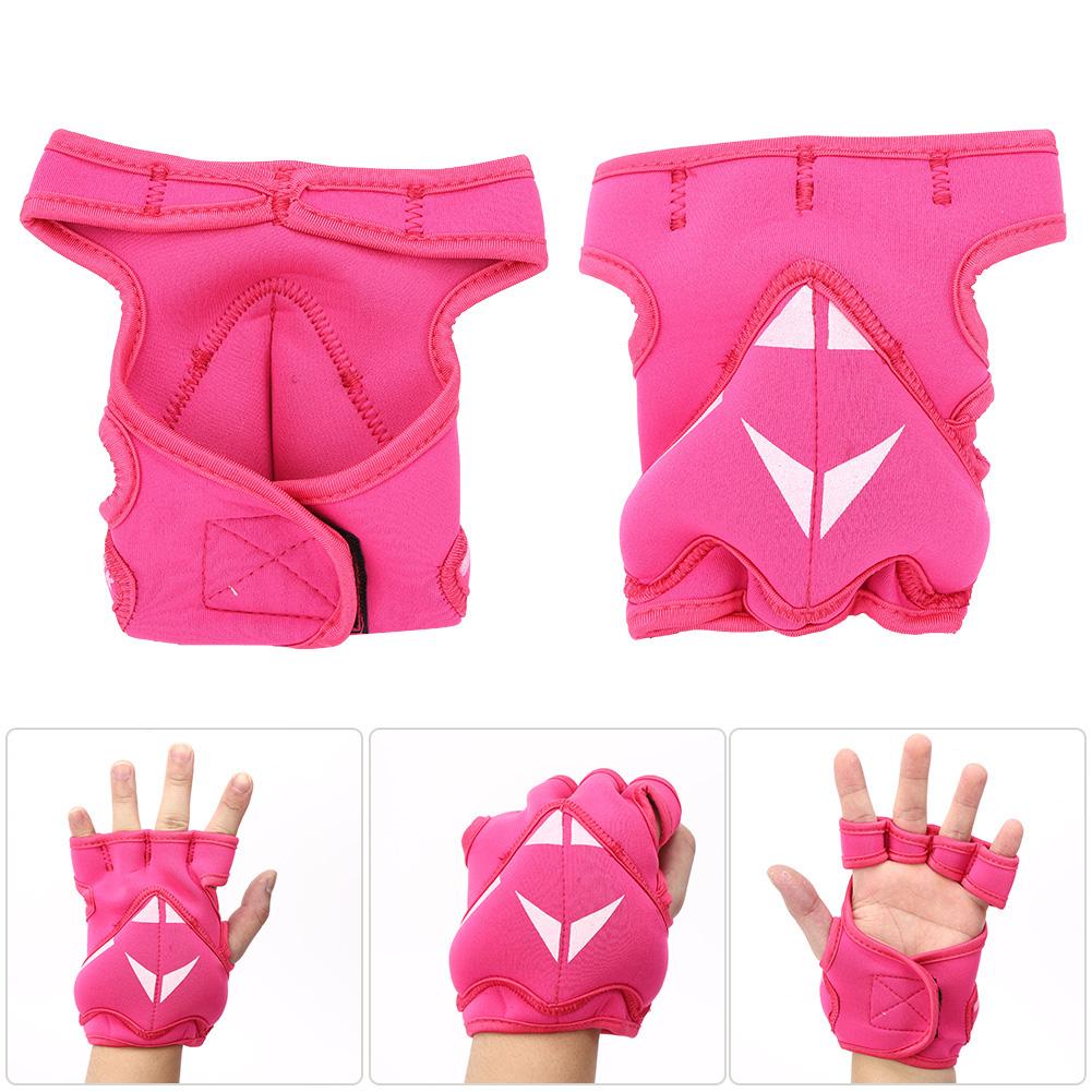 Sport Unisex Half Finger Weighted Gloves Sandbag for Boxing Training Fitness Rose