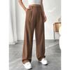 European And American 2026 Commuter High Waisted Loose Fit Trousers Spring Summer Essential Casual Wide Leg Pants For Women