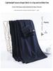 Women's Dark Blue Tencel High-Waisted Slimming Jeans, 2025 Spring/Summer Collection - Straight-Leg, Bright Stitching, Fashionable Draping Design.