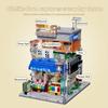 Japanese Street Scene Miniature Building Blocks - Japanese-Style Ornament Gift House Assembly Toy