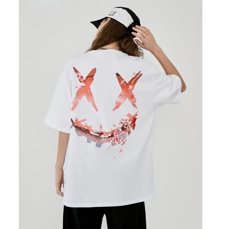 Pánské nadměrné tričko hip hop streetwear baskický tým potisk tričko krátký rukáv bavlna harajuku tričko osobnost