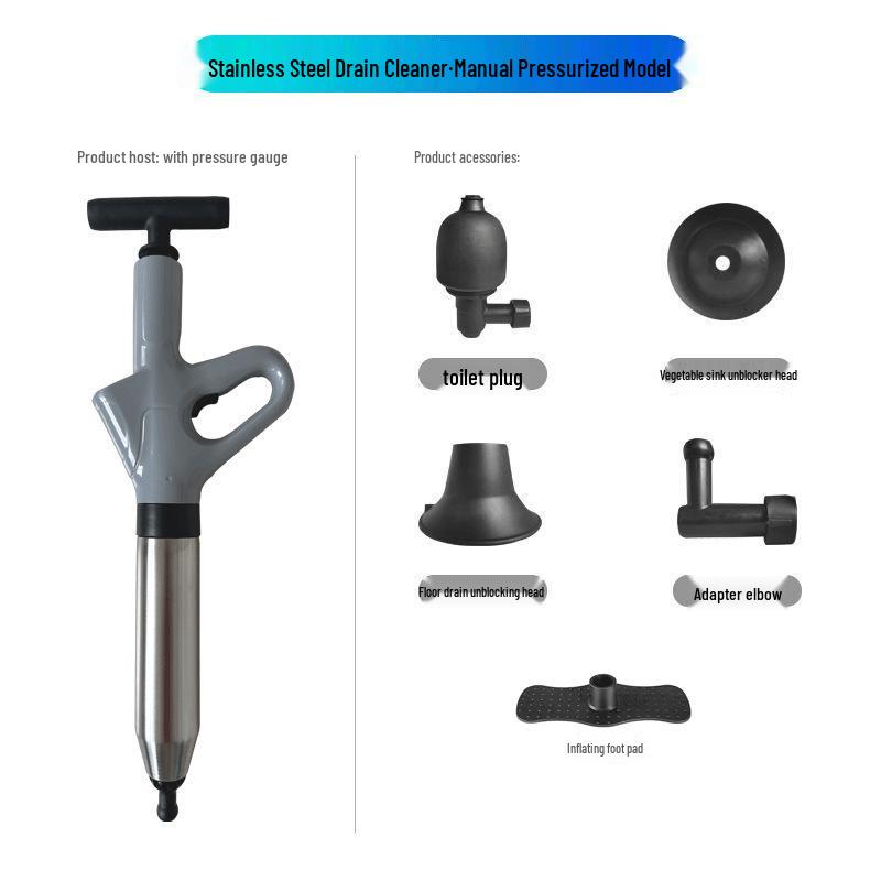 Stainless Steel Quick Pass Drain Dredger for Toilets and Sinks