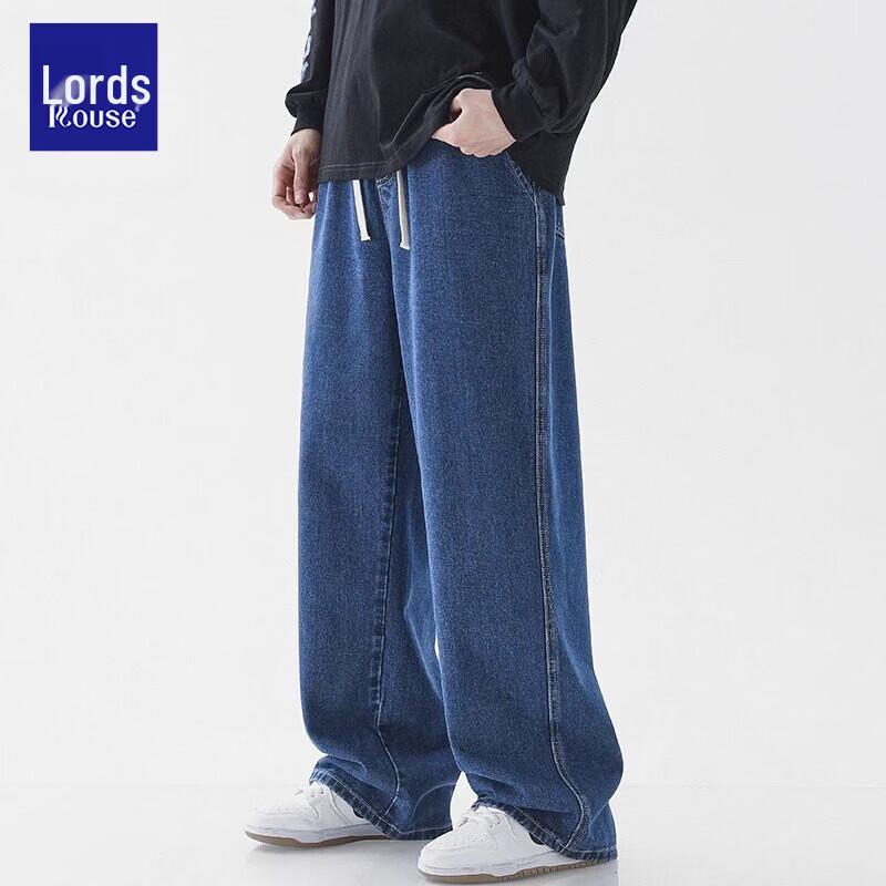 Luozhi Men s Summer Relaxed Fit Straight Leg Casual Jeans XXL