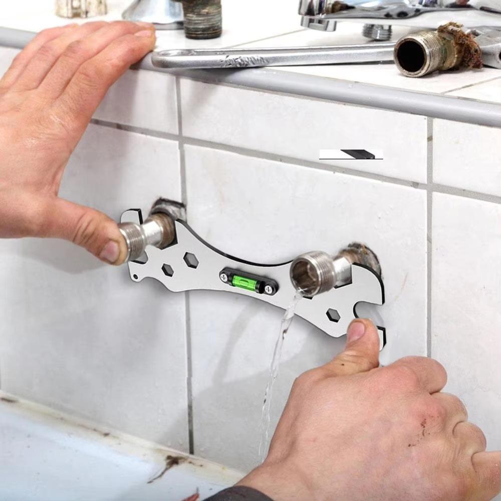 Thickened Hex Screws Wrench Design with Level Gauge Bend Angle Leveling Wrench  Universal