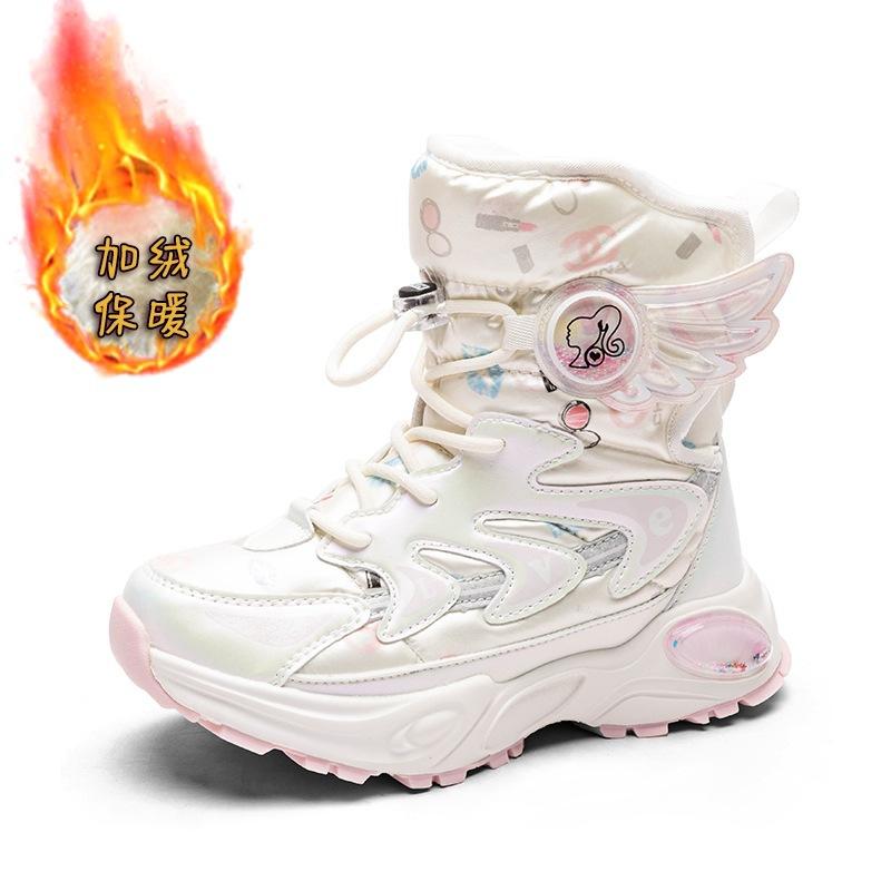 

Дівчачі Дитячі Зимові Чоботи Для Середніх та Старших Дітей Флісові Утеплені Бавовняні Черевики Милі Мультяшні Повсякденні Черевики Модні Бавовняні Чоботи 38 бежевий