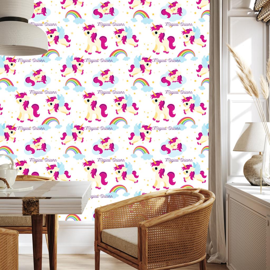 Magical Unicorns Wallpaper for Living Room and Bedroom 50x1000