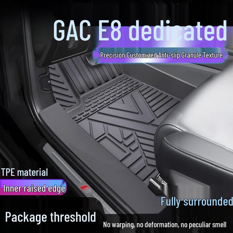Trumpchi E8 TPE Waterproof Full Surround Floor Mats & Door Sill Cover Single Layer TPE Mat