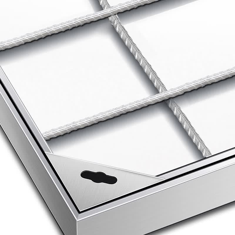 Mawos Hidden Stainless Steel Square Drain Grate