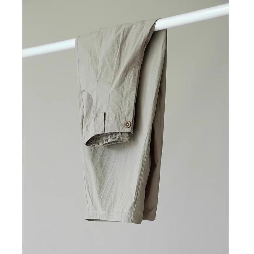 Women s Spring/Summer 60s Cotton Loose-Fit Cropped Workwear Carrot Pants Large