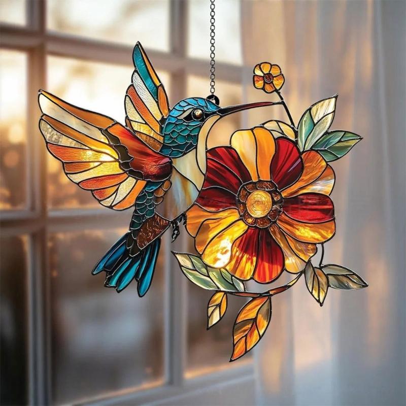 Langlebiger Acryl Kolibri Sonnenfänger Für Den Außenbereich Wind- Und Sonnenlichtbeständig Ohne Ausbleichen