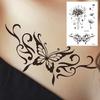 Elegant Temporary Tattoo Stickers Long-lasting Body Art Tattoo Flower Tattoo Stickers  Party