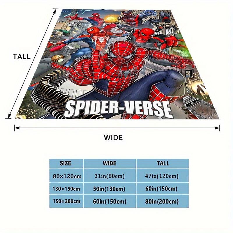 1pc Spider-Man Printing Blanket - Soft, All-Season Throw for Living Room, Bedroom,Personalized Gift with Adorable Cartoon Design
