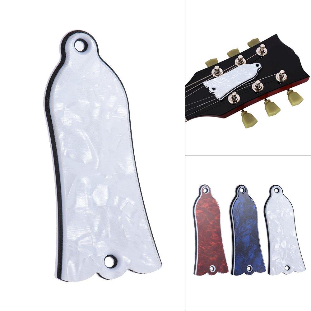Vroomoto Truss Rod Cover Plate Scroll Plate for Flying and ES Guitars Color Bell-Shaped LP, SG, V, (3 Options)