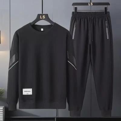 Set Trening Casual de Primăvară pentru Bărbați 2024 - Modă Trendy cu Gât Rotund