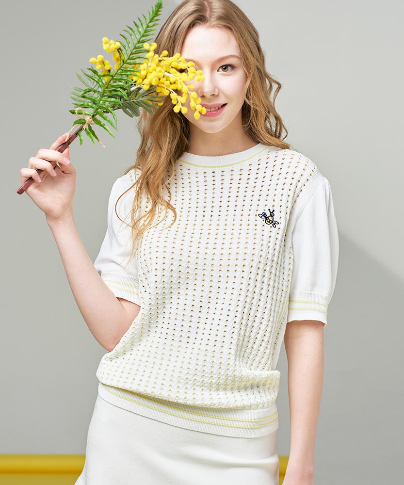 MARINADE Sleeve Balloon Curly Knit - 3 Colors