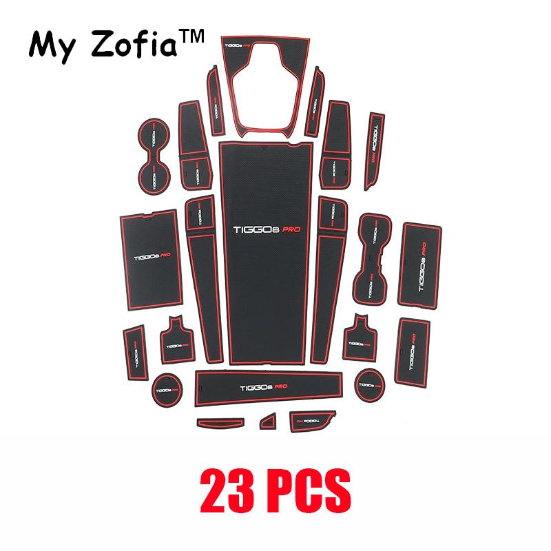 For CHERY TIGGO 8 Pro Max 2023 2024 2025 Anti-Slip Gate Slot Mat Non-Slip Door Groove Pad Interior Decoration Accessories