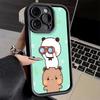 Phone Case for iPhone 17 Air 16E 15 16 Pro Max Bubu Dudu Cartoon Cute Cover 14 Plus 13 12 Mini Soft Shell Silicone Fundas