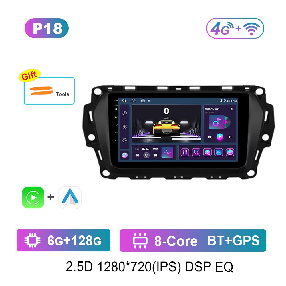 For Great Wall Haval H2 2014 - 2018 Carplay Android OS Car Video Multimedia Player GPS Navi WiFi QLED IPS Screen 4G Head Unit