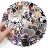 50 Doodle Cartoon Cute Dog Decorated Mobile Phone Case Waterproof Suitcase Sticker