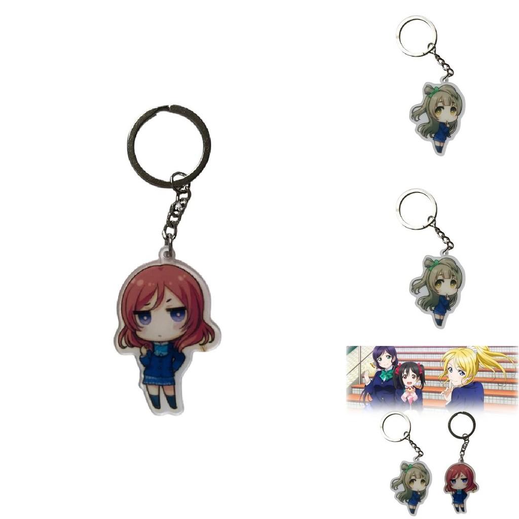 Love Live School Idol Project Keychain Cartoon Pendant With Unique Design For Collectors And Anime Enthusiasts