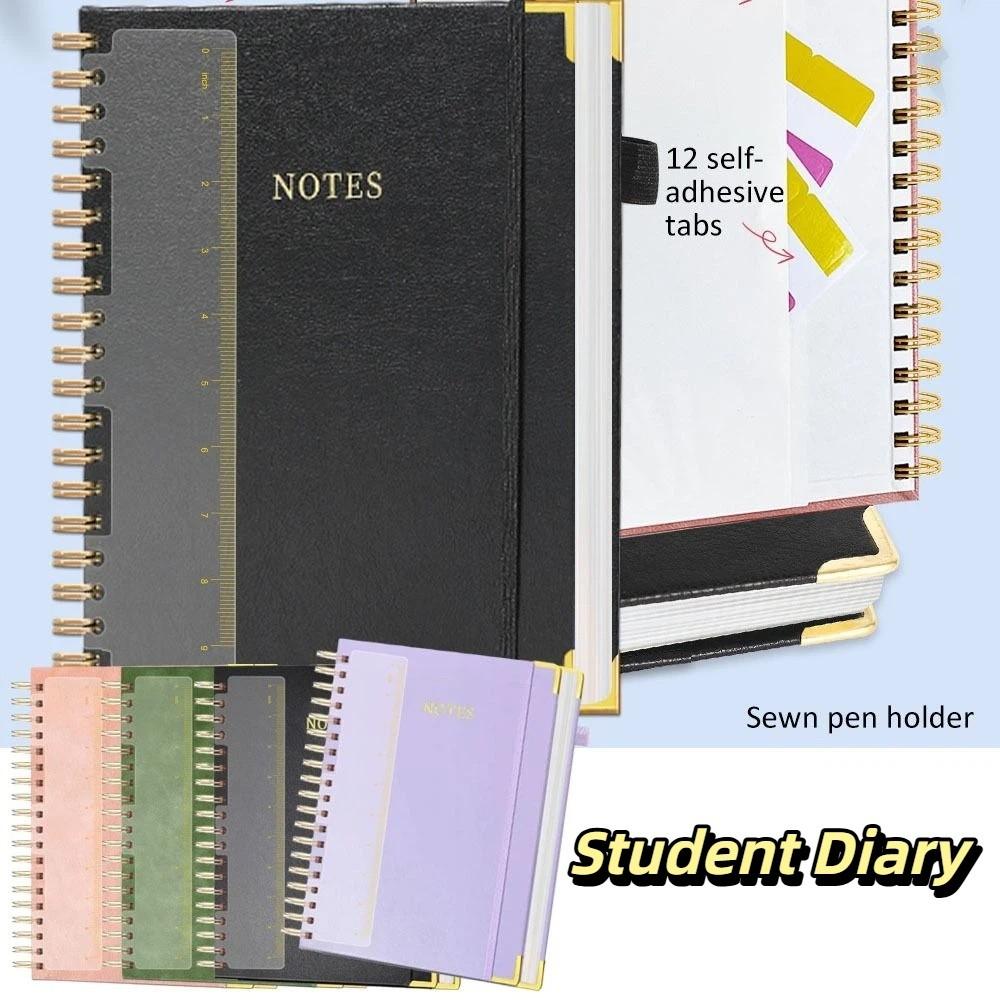 Quaderno Business 300 Pagine Scrittura Fluida Rilegatura a Spirale Doppia Diario Cartaceo Uso Professionale