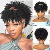 Short Afro Kinky Curly Headband Wigs Wholesale Ombre Brown Heat Resistant Fibre Synthetic Hair Headband Wigs for Black Women