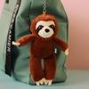 Stuffed Animals Sloth Small Pendant Simulation Soft Sloth Keychain Big Eyes Bag Charm Sloth Children Gifts