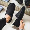 Men’s Retro Moccasins Shoes Fashion Casual Slip On Flats Driving Shoes Black Khaki Wide Head Shoes Plus Size