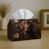 1pc Elegant Dog Portrait Tissue Box - Multifunctional Portable Tissue Holder Suitable for Bedroom, Living Room, Car - Decorative Tissue Storage Box Fo