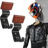 Sturdy Motorcycle Helmets and Jackets Storage Shelf Wall Display Rack with Utility Hooks for Home and Showrooms Use 2pcs