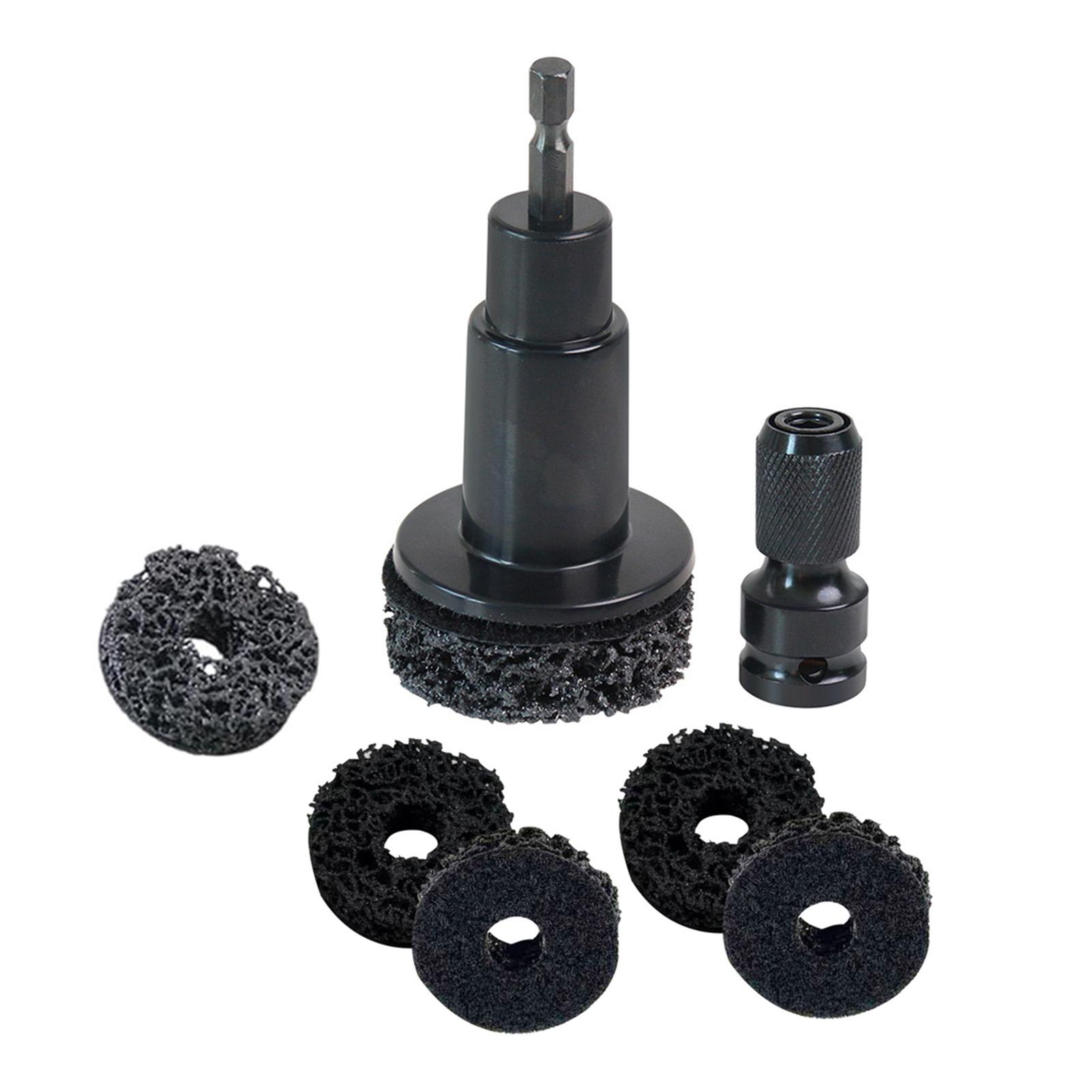 Wheel Hub Resurfacing Kit Car Rust Remover For Wheel Hub Shaft Head Rust Removal Maintenance Brake Disc Rust Removal Tools Black plastic shell