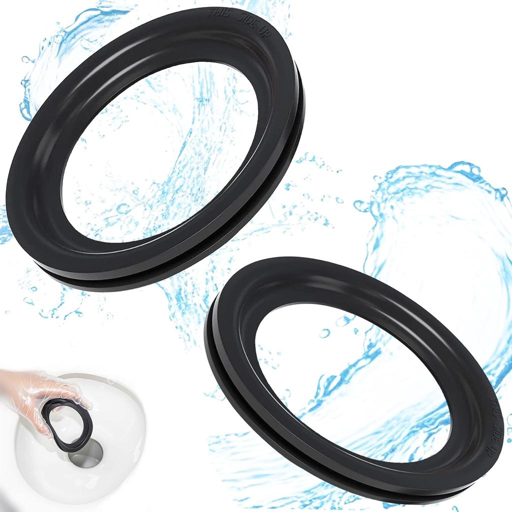 RV Toilet Seal Replacement 2-Pack for Dometic 300/310/320 Toilets, High-Grade Flush Ball Seal Gasket Kit 385311658-Durable Rubber, Easy tallation,