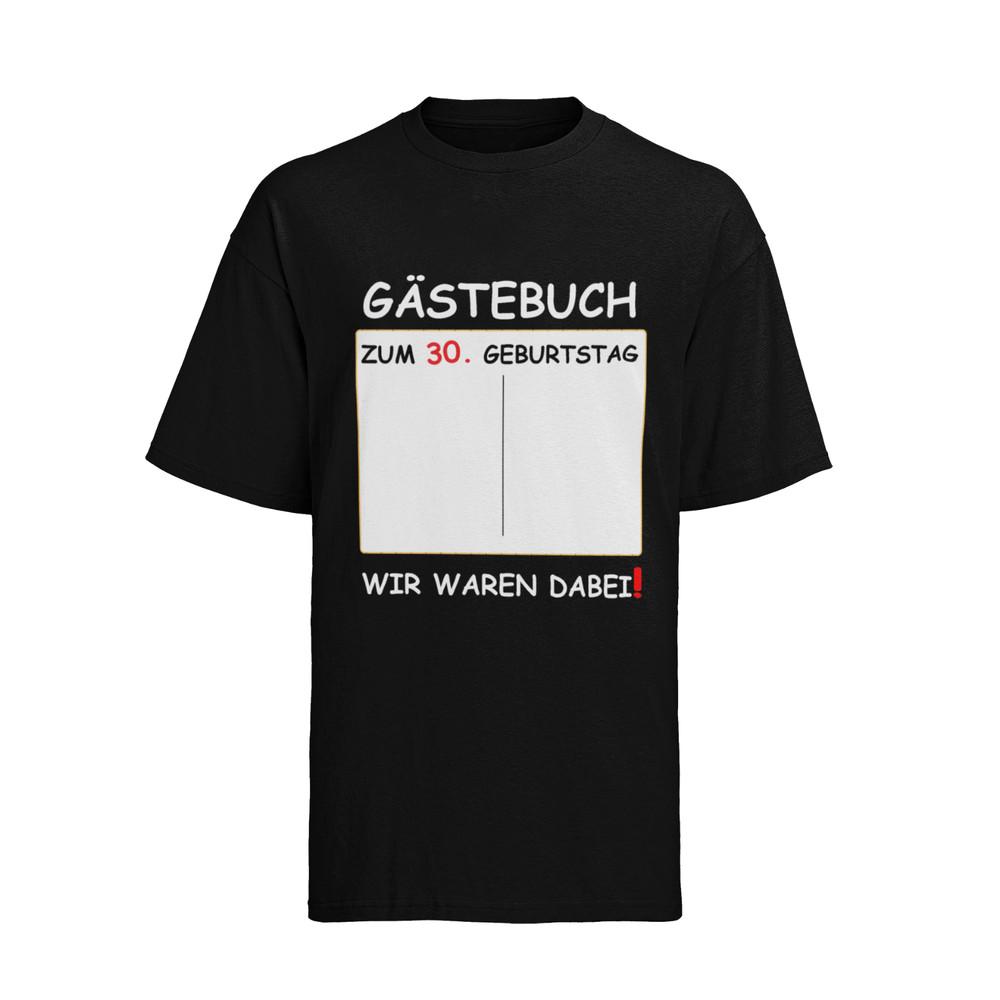 

Personalised Birthday Guest Book Signatures Keepsake T-Shirt Mens L