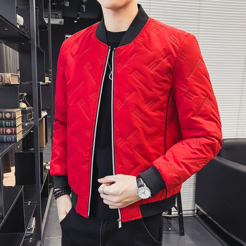 Winter Large-size Cotton-padded Men's Jacket Korean Version of Trendy Casual Middle-aged and Young Men's Thickened Short Cotton Top
