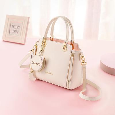 Handbag Spring Leather Women'S Bag Light Luxury Niche Premium Sense Shoulder Commuter Messenger Bag