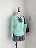 Maglione a pullover stile uniforme JK originale a due pezzi: Maglieria Giapponese Academy per Autunno, Inverno, Primavera.
