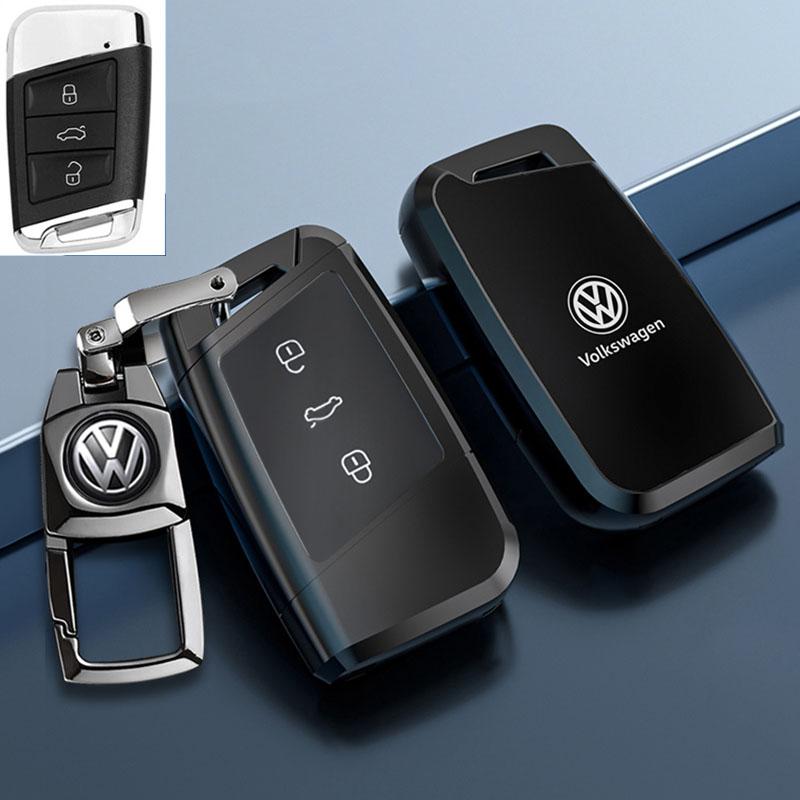 Für VOLKSWAGEN Neue Zinklegierung Leder Auto Schlüsselhülle Abdeckung Schale Für VW Volkswagen Magotan Passat B8 Skoda Superb Kodiaq A7 Auto Ke