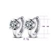 New Fashion Lady Earrings Women Fashion Crystal Love Magic Cube Drop Korean Ear Zircon Sterling Copper Lady Gift Wholesa