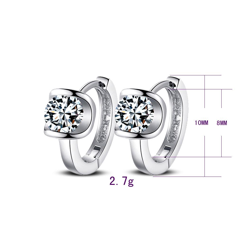 New Fashion Lady Earrings Women Fashion Crystal Love Magic Cube Drop Korean Ear Zircon Sterling Copper Lady Gift Wholesa