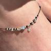 TO.STONE Silver Ball Harmony Stone Anklet