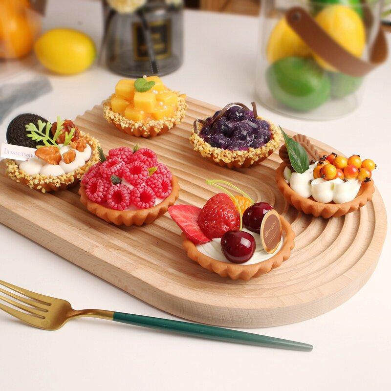 1 Stuk Nep Fruit Taart Taart Taart Model Leuke Fruit Taart Dessert Prop Simulatie Voedsel Room Voedsel Spelen Desserts Kunstmatige Decoraties