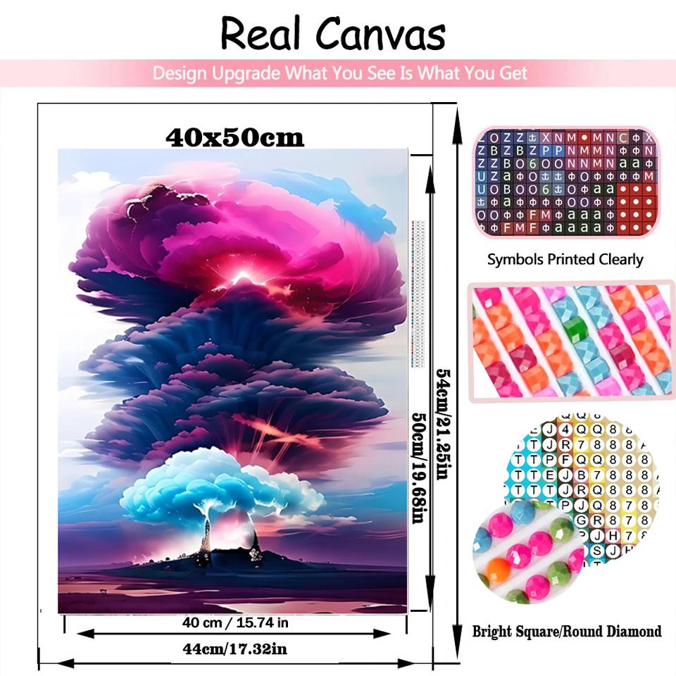 5D DIY Full Round Square Drill Diamond Art Painting Set Pictures on the Beach Diamond Embroidery Landscape Mosaic Decoration