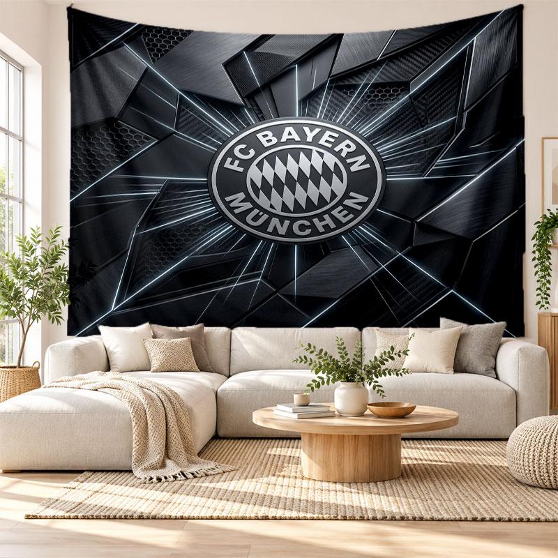Arazzo da Parete Bayern Monaco, Appeso a Parete in Tessuto Morbido, Sfondo Decorativo per Camera da Letto Arte Murale per la Casa