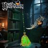1-4PCS Halloween Magic Broom with Sound and Touch Activation Animated Light Up Moving Dancing Broomstick for Haunted Decoration